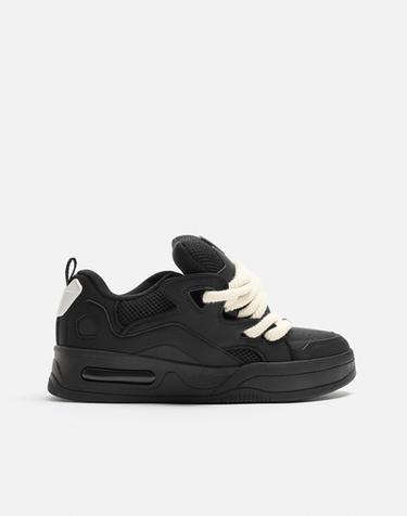 ROPE SKATE TRAINERS - Black by Zara