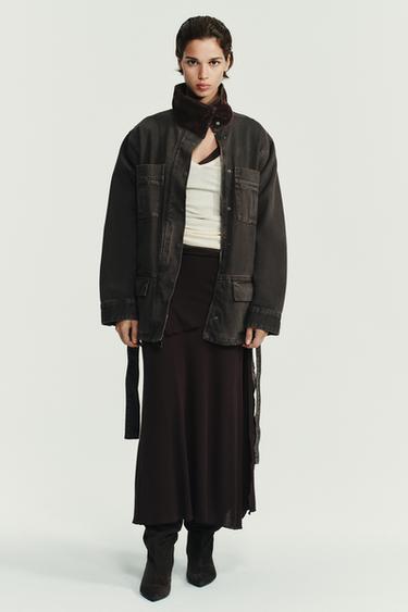 V-NECK T-SHIRT - Vanilla by Zara