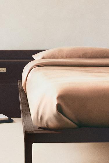SATEEN DUVET COVER (300 THREAD COUNT) - Dusty pink by Zara