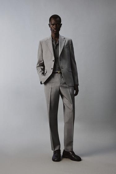 SLIM FIT TEXTURED SUIT -  by Zara