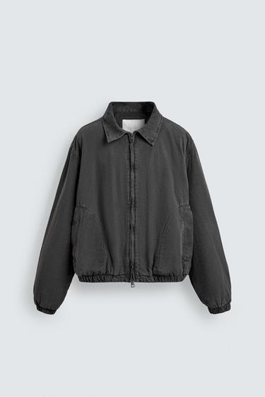 PADDED BOMBER JACKET - Grey by Zara