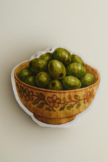 PACK OF OLIVE PAPER NAPKINS (PACK OF 20) - GREEN by Zara