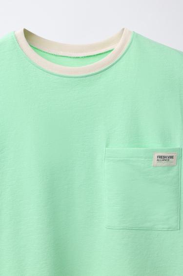 2-6 YEARS/ PLAIN POCKET PYJAMAS - Green by Zara