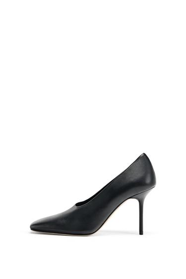 LIMITED EDITION LEATHER HIGH HEEL SHOES - Black by Zara