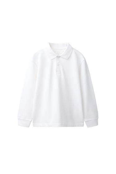 PLAIN POLO SHIRT - White by Zara
