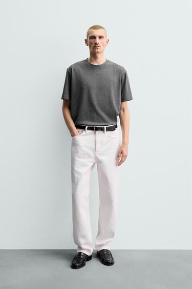 ORIGINS HEAVYWEIGHT SHORT SLEEVE T-SHIRT - Grey marl by Zara