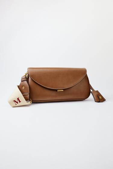 LONG CROSSBODY BAG - Dark tan by Zara