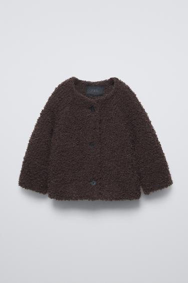 WOOL AND ALPACA JACKET - Brown by Zara - Image 0
