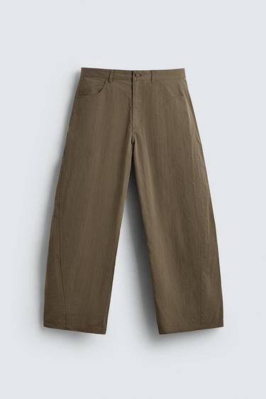 BALLOON FIT TROUSERS - Khaki by Zara