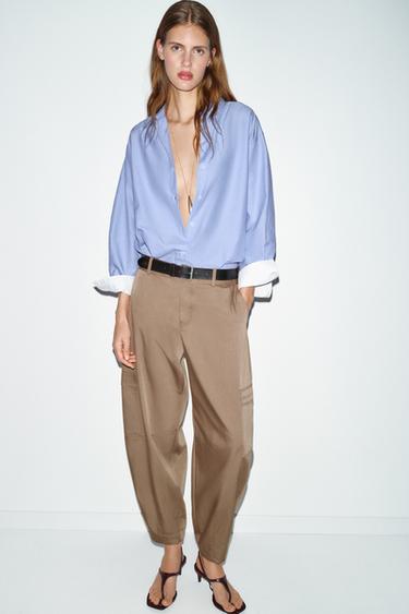 BASIC OXFORD SHIRT - Sky blue by Zara
