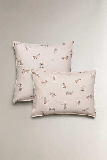 CHILDREN'S SKATER DOG PILLOWCASE - Multicoloured by Zara