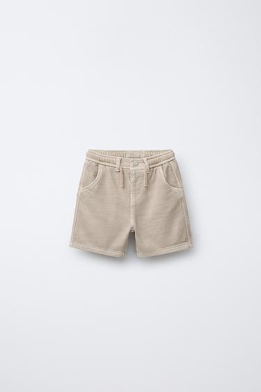 STANDARD SOFT TOUCH BERMUDA SHORTS - Ecru by Zara