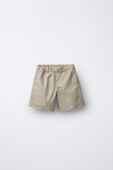 CHINO BERMUDA SHORTS - Light beige by Zara