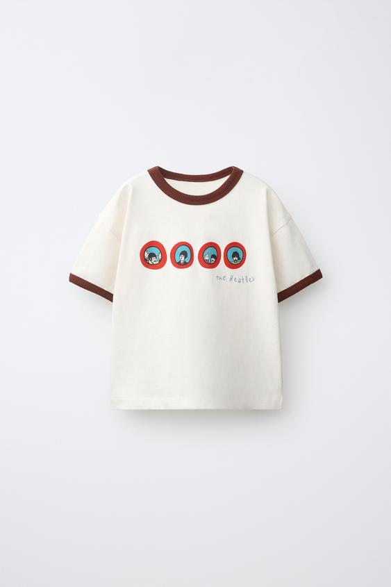THE BEATLES™ PRINTED T-SHIRT - Oyster-white by Zara - Image 0