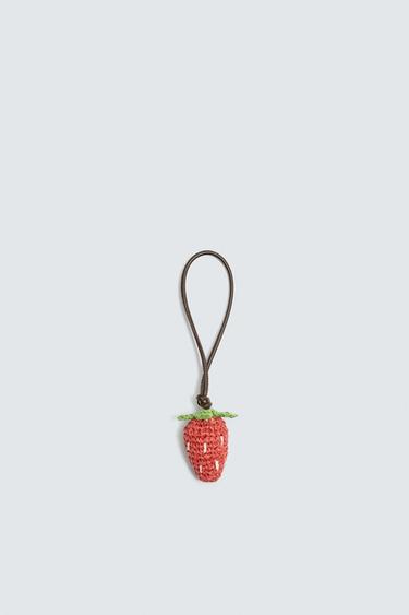 BRAIDED KEY RING - Red by Zara