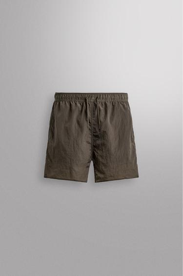 2-IN-1 TECHNICAL TRAINING SHORTS - Brown by Zara