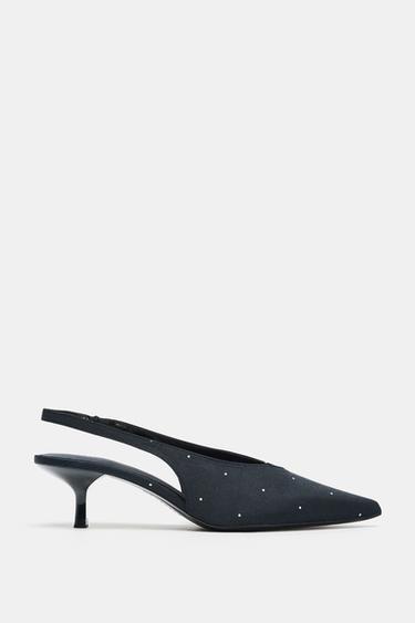 PRINTED SLINGBACK SHOES - Blue by Zara