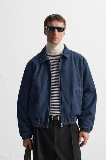 PADDED DENIM JACKET - Blue by Zara