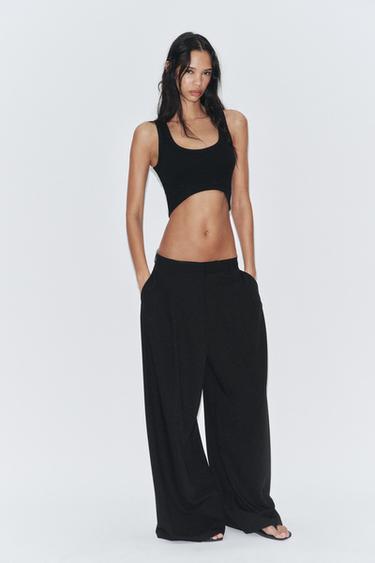 DARTED TROUSERS - Black by Zara