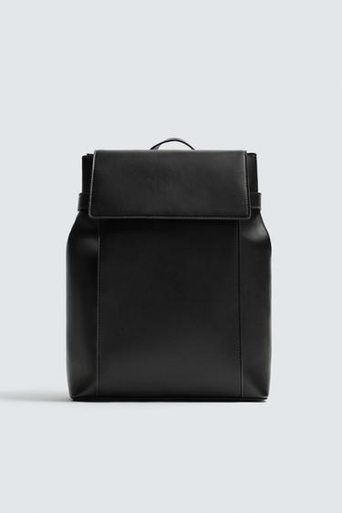 BACKPACK WITH FLAP - Black by Zara