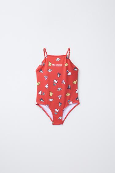 6-14 YEARS/ HELLO KITTY AND FRIENDS © SANRIO SWIMSUIT - Red by Zara