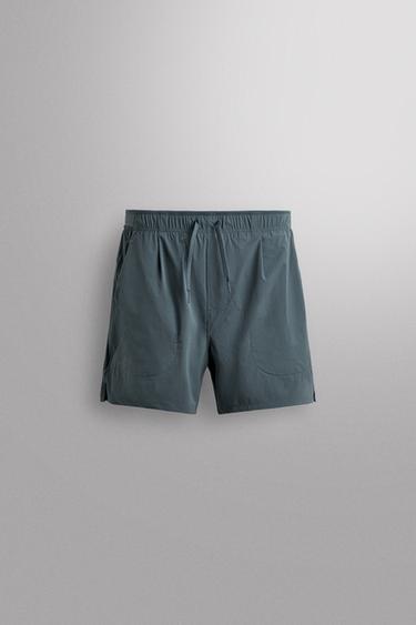 TECHNICAL TRAINING SHORTS - Mid-blue by Zara