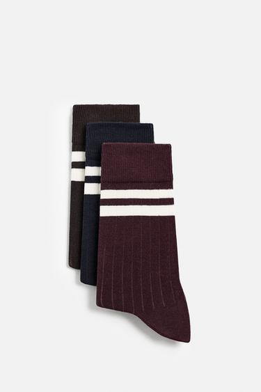 PACK OF 3 STRIPED SOCKS - various by Zara - Image 0