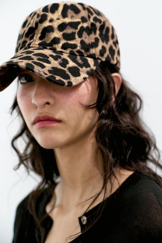ANIMAL PRINT TWILL CAP - Leopard  by Zara - Image 0