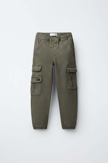 SUPER STRETCH JOGGERS - Khaki by Zara