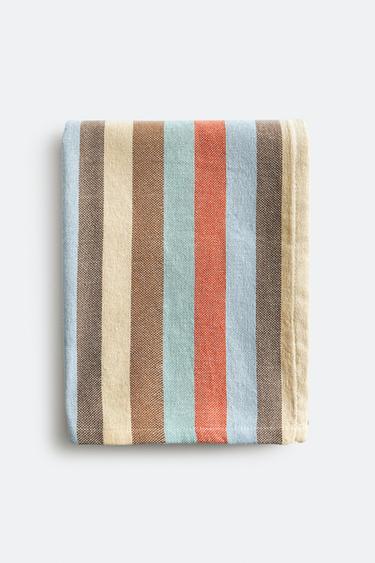 TABLECLOTH WITH COLOURED STRIPES - Blue by Zara