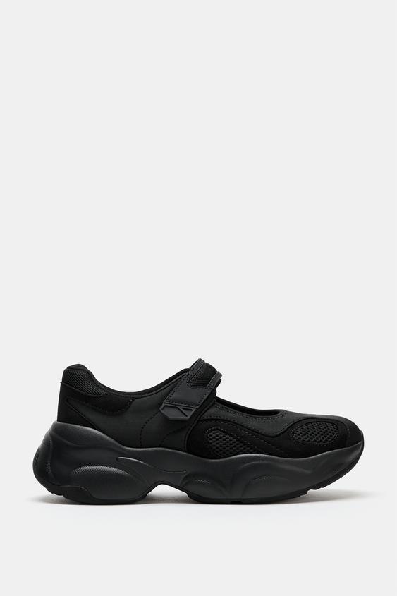 CHUNKY BALLET FLATS - Black by Zara - Image 0