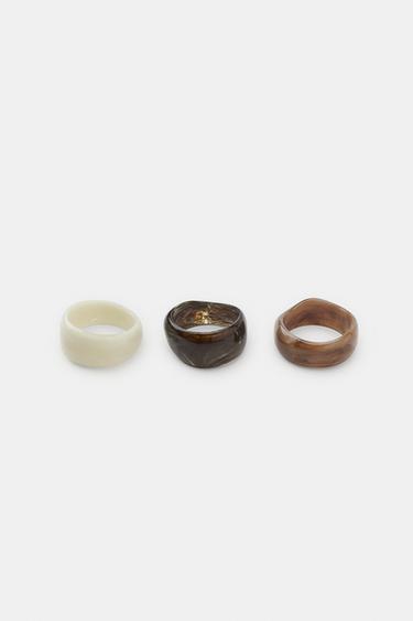 PACK OF 3 RIGID RESIN BRACELETS - Multicoloured by Zara