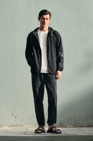 COLOUR BLOCK TECHNICAL JACKET - Black by Zara - Image 0