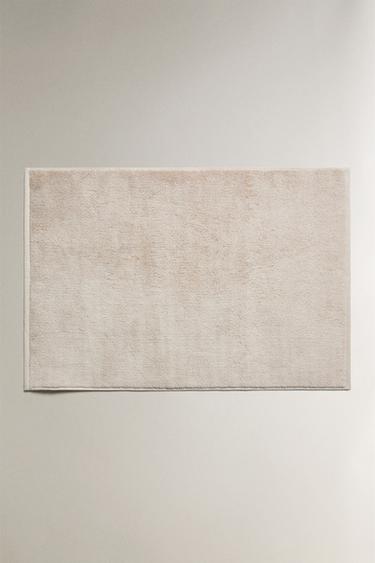 RICE STITCH COTTON BATH MAT - Beige by Zara - Image 0