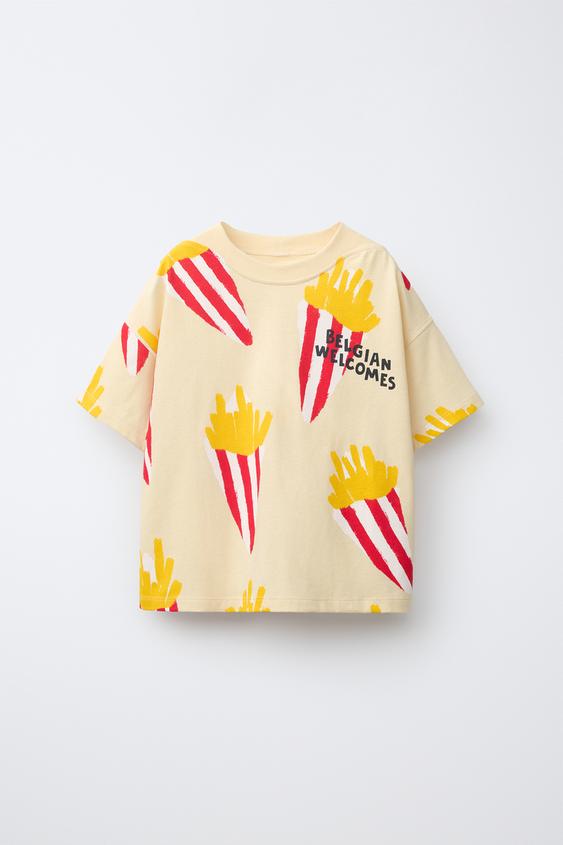 FRENCH FRIES PRINT T-SHIRT - Yellow by Zara - Image 0