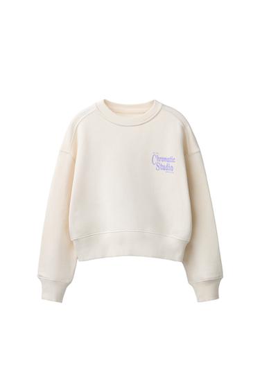 SLOGAN PRINT SWEATSHIRT - Ice by Zara