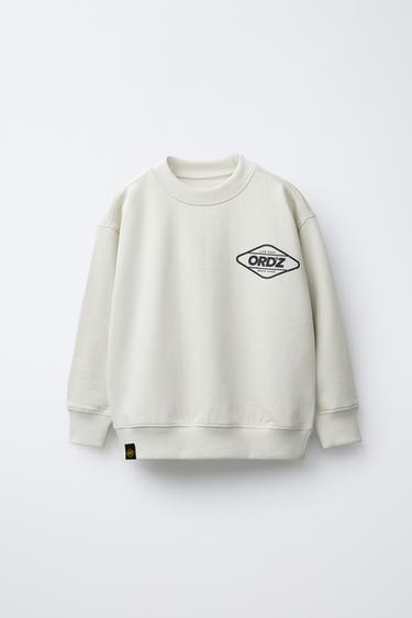 LOGO PRINT SWEATSHIRT - Ecru by Zara