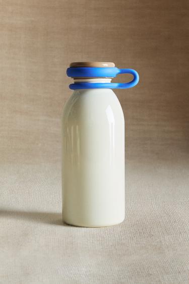 CHILDREN'S CONTRAST BOTTLE - Ecru / Blue by Zara