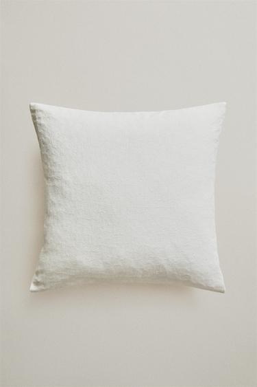 COTTON JACQUARD CUSHION COVER - Oyster-white by Zara