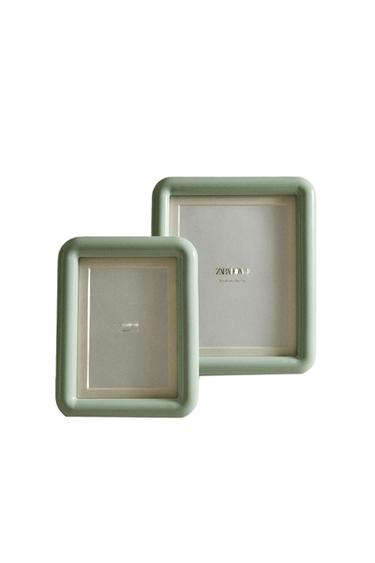 ROUNDED PHOTO FRAME - Green by Zara