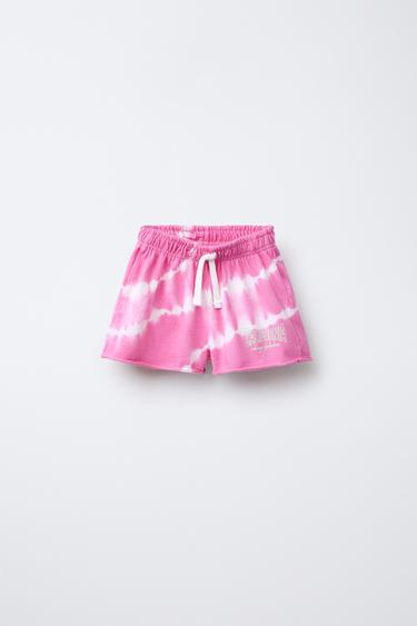 TIE-DYE BERMUDA SHORTS - Fuchsia by Zara