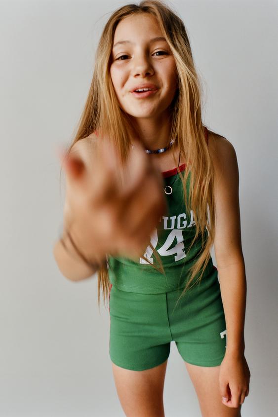 CROPPED PORTUGAL LEGGINGS - Green by Zara - Image 0