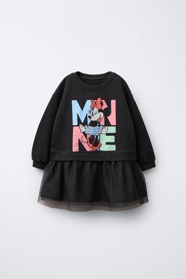 MINNIE MOUSE © DISNEY COMBINED TULLE DRESS - Anthracite grey by Zara