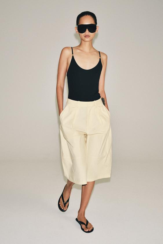 THIN STRAP BODYSUIT - Black by Zara - Image 0