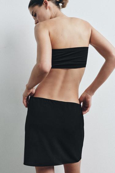 MINI SKIRT LINING - Black by Zara