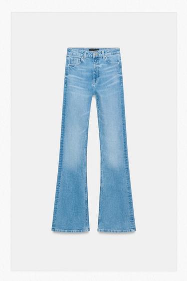 Z.06 FLARE FIT HIGH-WAIST FULL LENGTH JEANS - Mid-blue by Zara