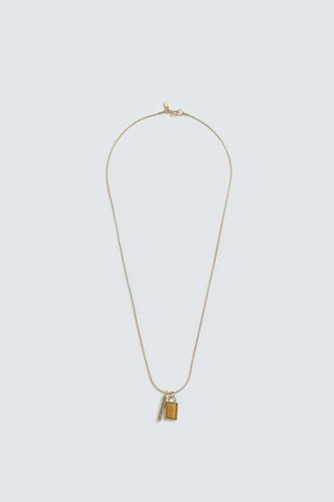 ROPE CHAIN WITH PENDANTS - Gold by Zara