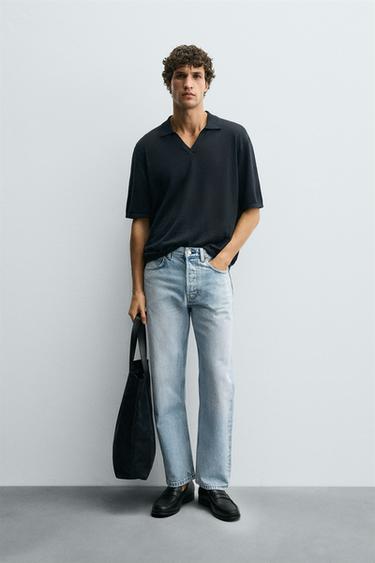REGULAR STRAIGHT-LEG JEANS - Light blue by Zara - Image 0