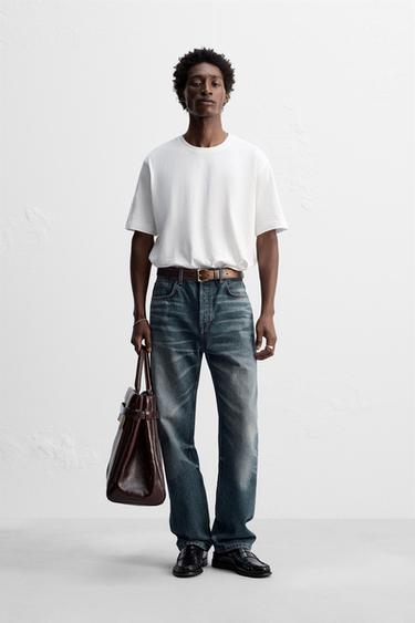 STRAIGHT FIT ANKLE JEANS - Blue by Zara - Image 0