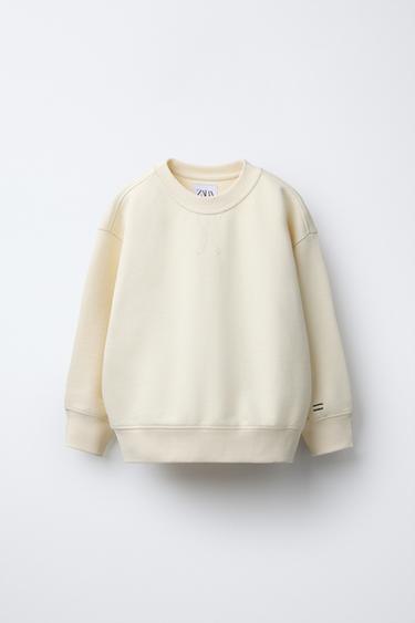 PLAIN SWEATSHIRT - Ecru by Zara